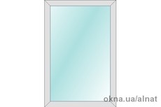 Глухое однокамерное окно Rehau 1170 х 1390